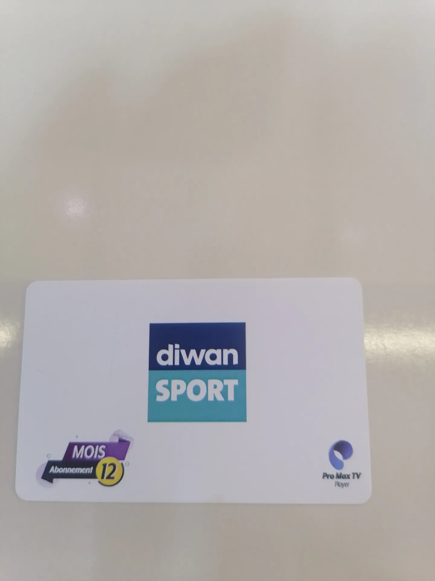 Carte abonnement ORCA/diwan 1 an