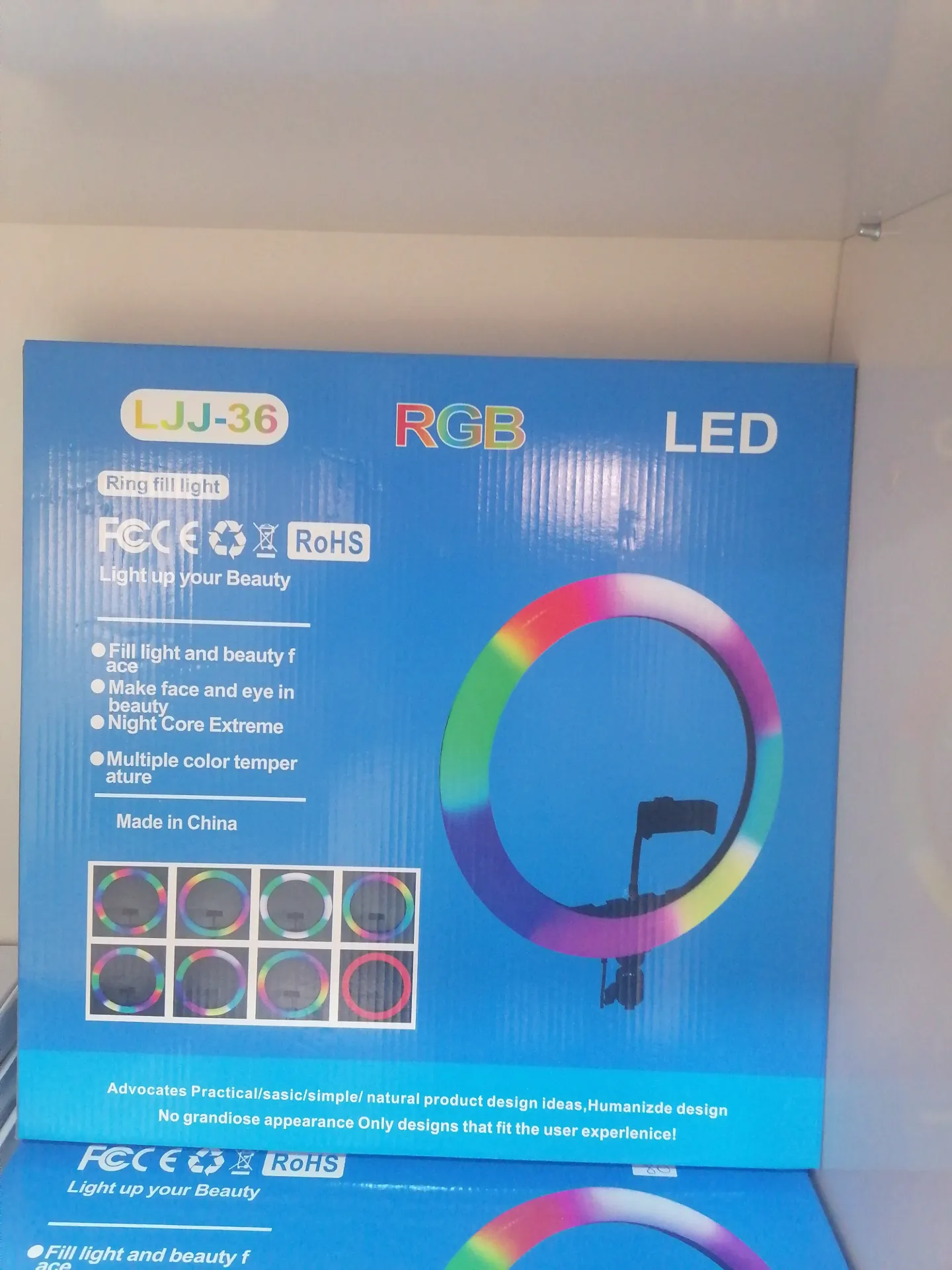 Mini anneau led selfie