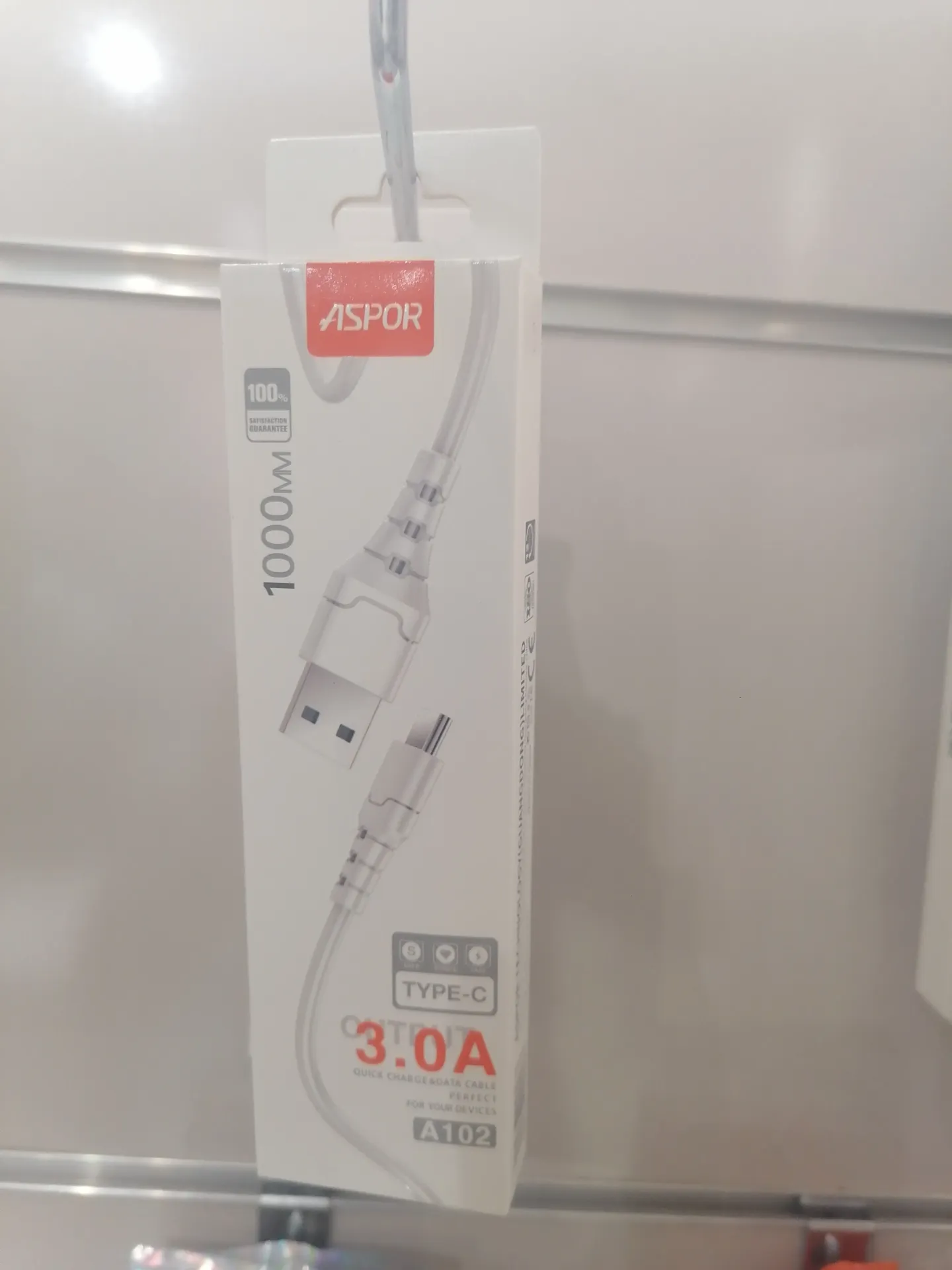 Cable usb a to usb c 10W