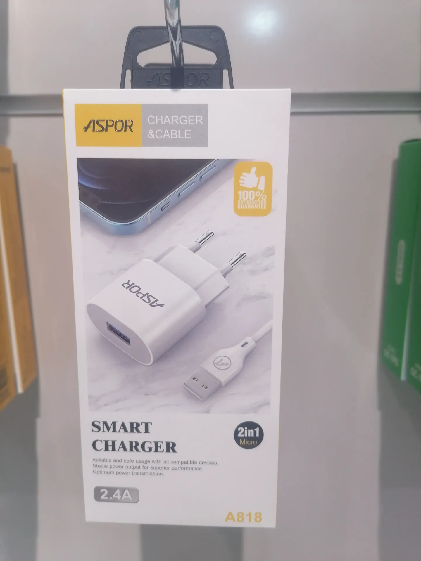 Chargeur USB ASPOR A818 3TYPE