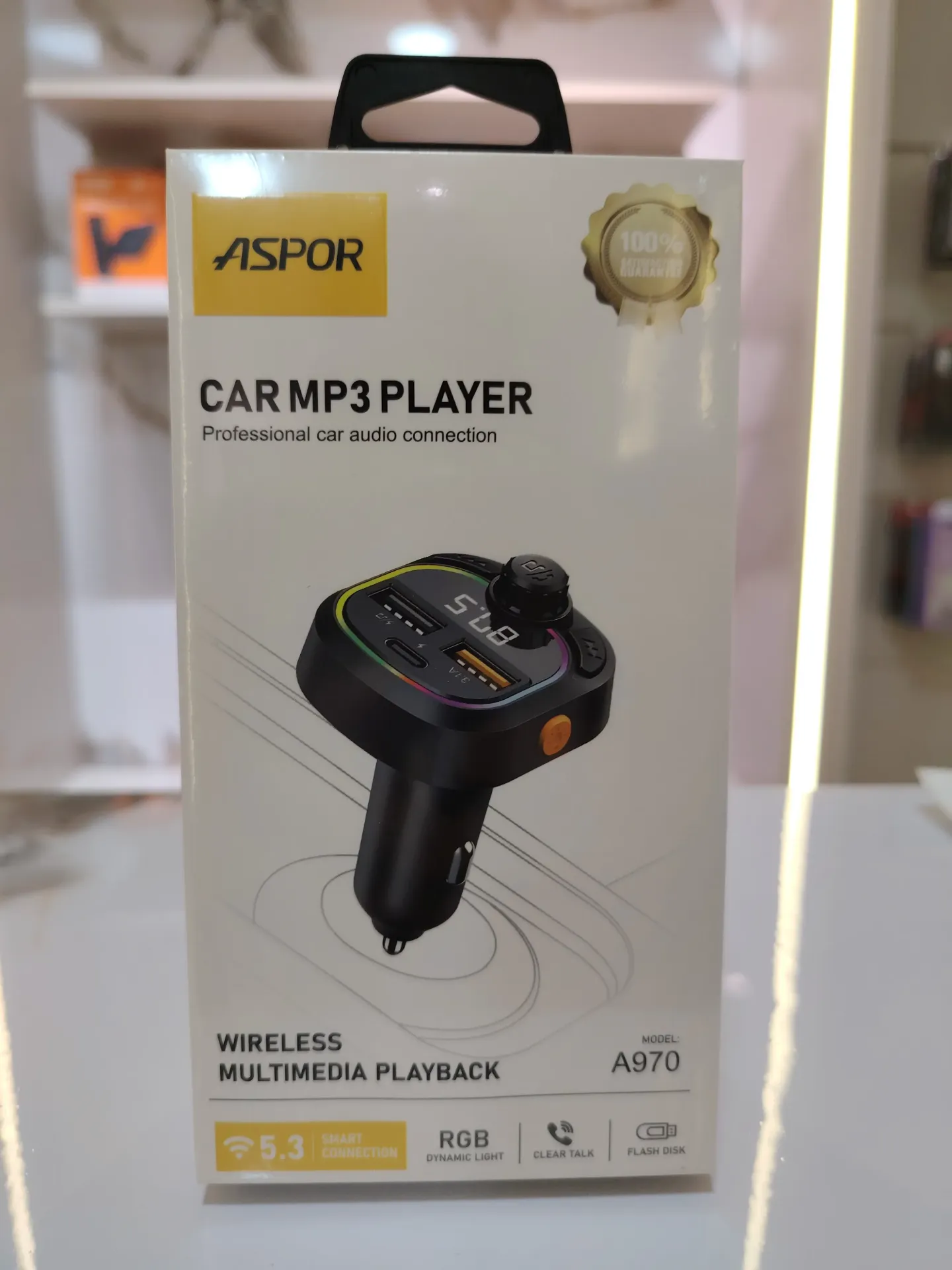 Emetteur radio allume cigare ASPOR  A 970