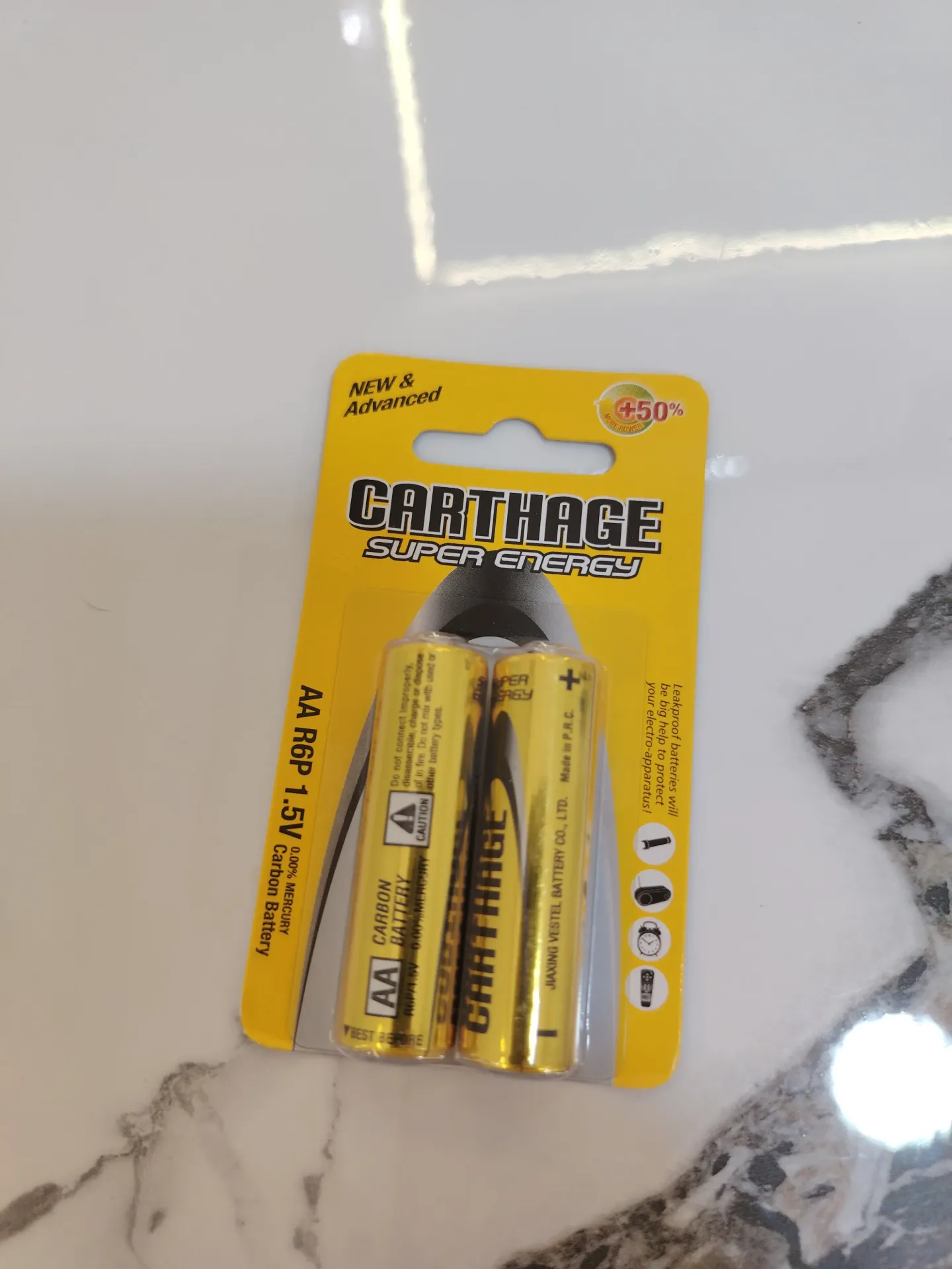 Pile AAA (2 pieces) Carthage Super Energie